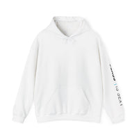 Glass Is Sexy sleeve text Hoodie | White hooded sweatshirt